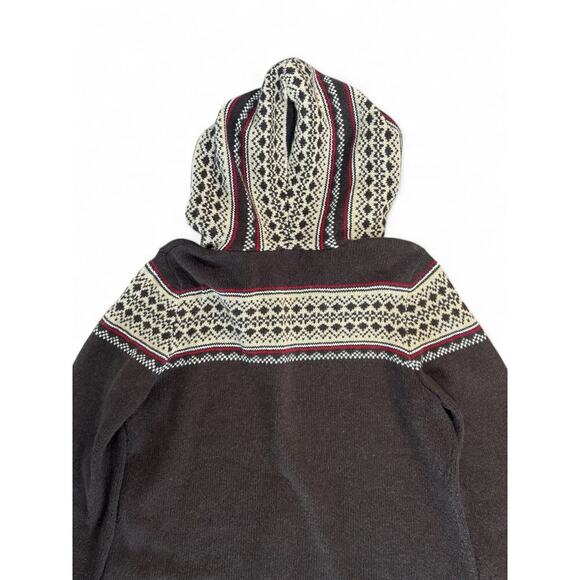 Christopher & Banks Brown Knit Sweater for Fur Trim Long Sleeve XL - Picture 7 of 9